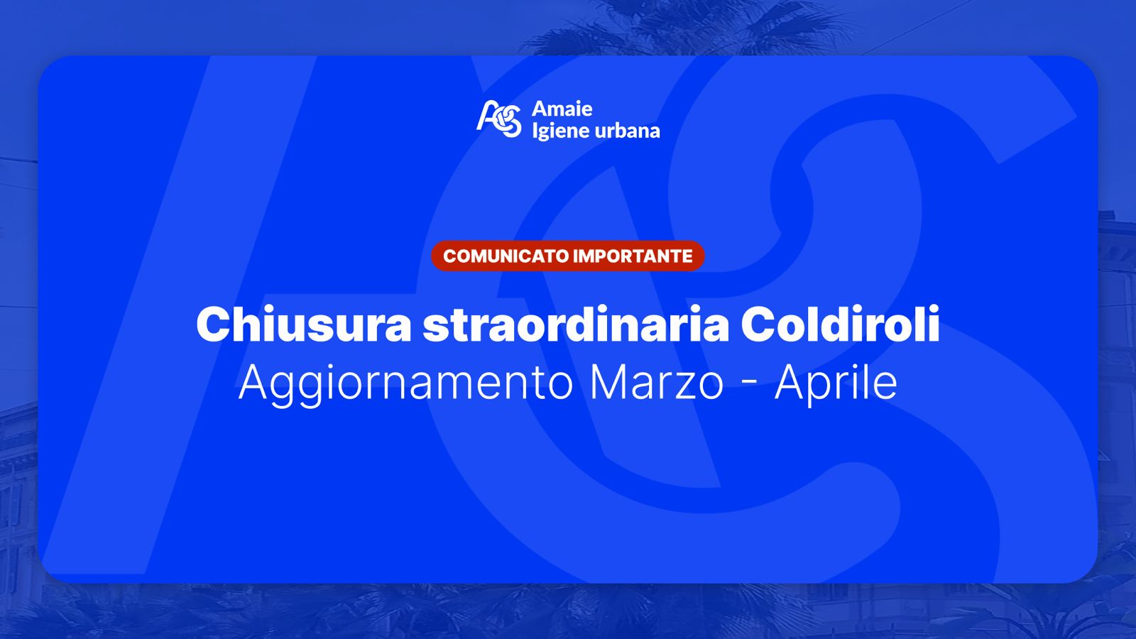 Coldirodi: fermeture de l’Écocentre les vendredis de mars et avril